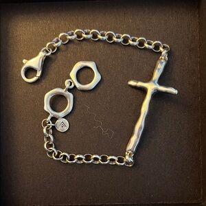 Silpada Silver Cross Bracelet